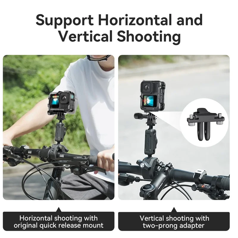 Jaula metálica de protección AMAGISN para GoPro Hero 13 / 12 / 11 / 10 / 9, accesorio para ciclismo y filmación
