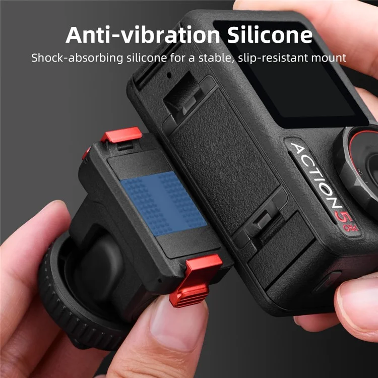 FLYMILE For DJI Osmo Action 5 Pro Camera Mount Quick-Release Base Action Camera Accessories