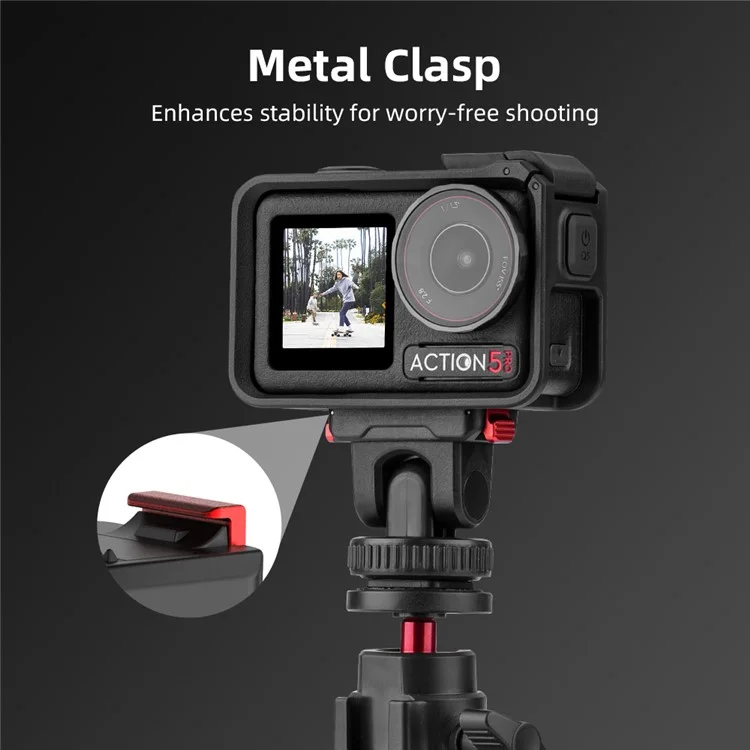 FLYMILE For DJI Osmo Action 5 Pro Camera Mount Quick-Release Base Action Camera Accessories