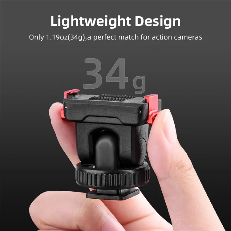 FLYMILE For DJI Osmo Action 5 Pro Camera Mount Quick-Release Base Action Camera Accessories