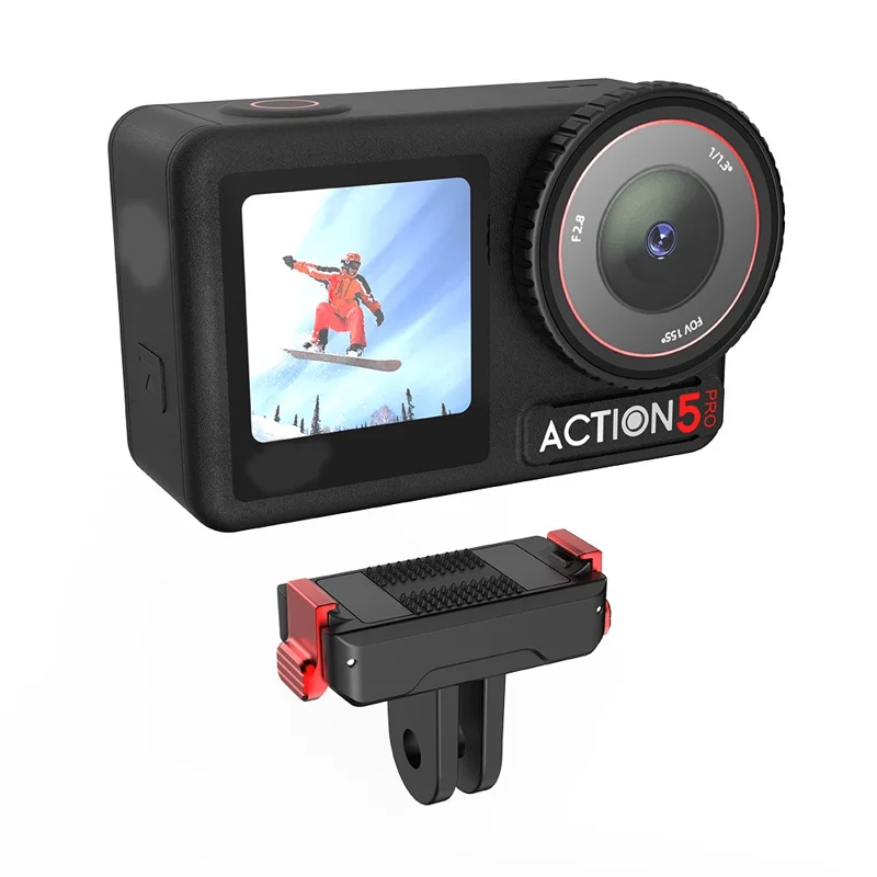 Adaptateur d'extension de base de montage à dégagement rapide magnétique FLYMILE pour DJI Osmo Action 5 Pro / 4 / 3