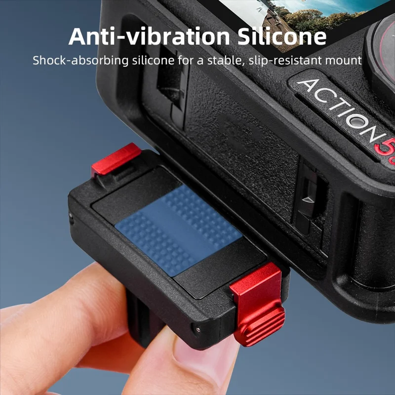 Adaptateur d'extension de base de montage à dégagement rapide magnétique FLYMILE pour DJI Osmo Action 5 Pro / 4 / 3