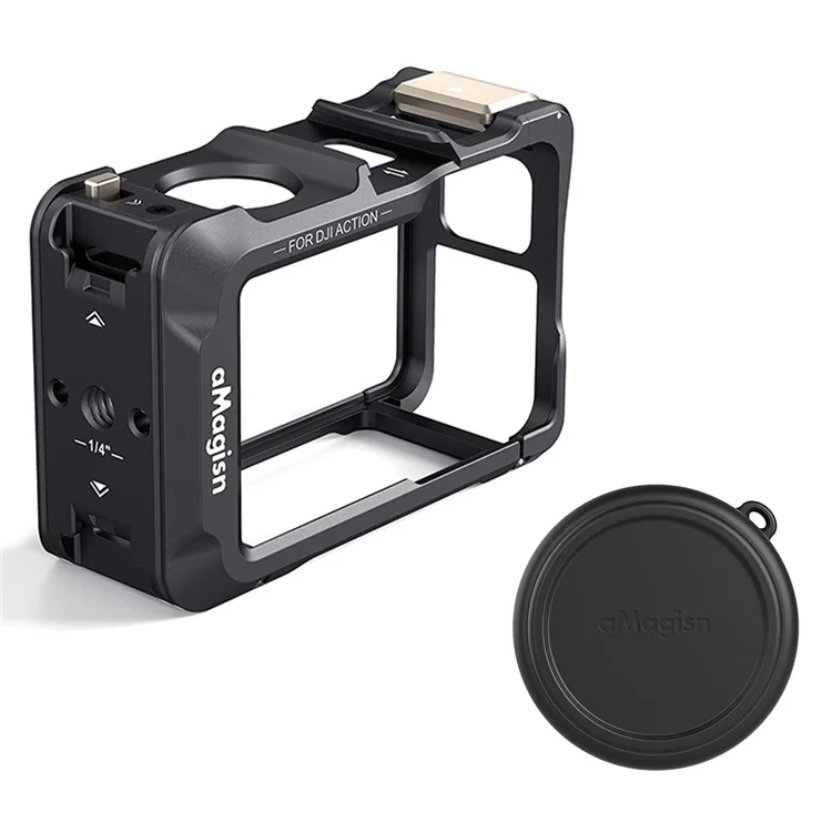 AMAGISN Para Para DJI Osmo Action 5 Pro / 4 / 3 Caja protectora de marco de metal Accesorio de cámara deportiva