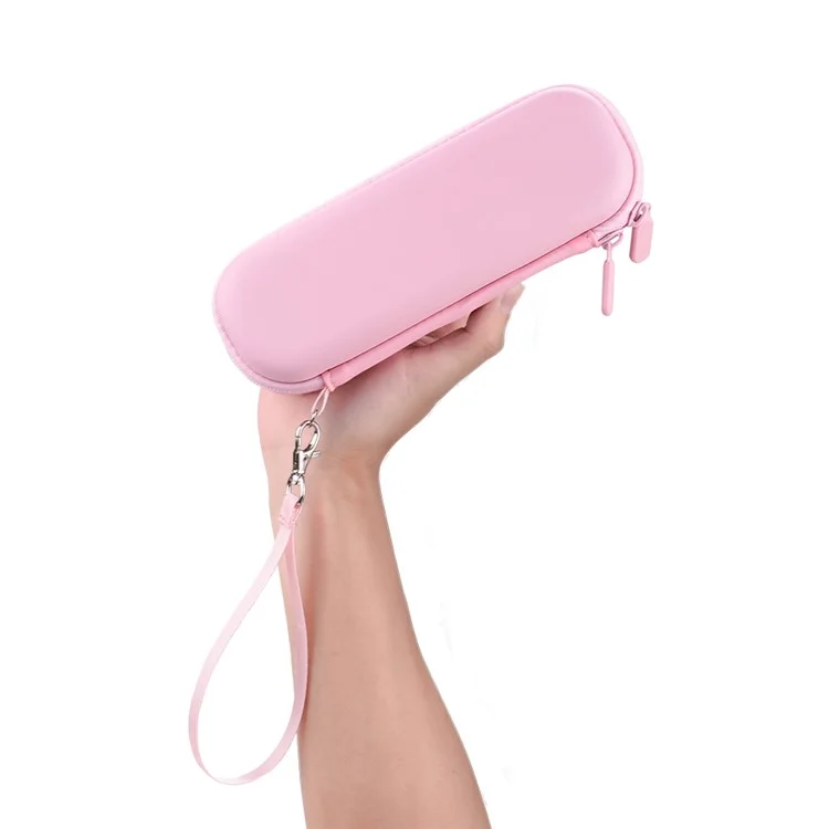 Borsa portatile BRDRC per DJI Osmo Pocket 3, custodia da trasporto per fotocamera con cerniera e gancio in metallo, colore rosa.