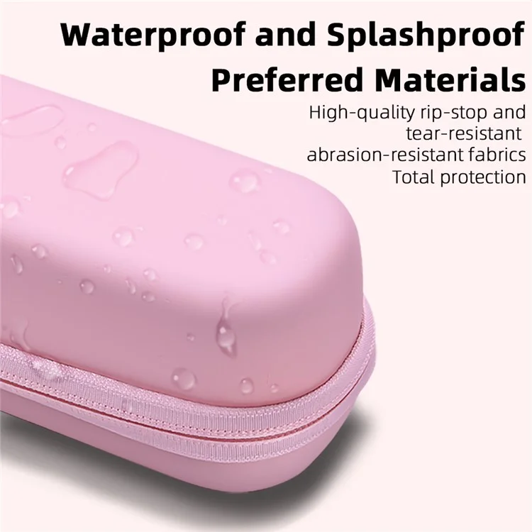 Borsa portatile BRDRC per DJI Osmo Pocket 3, custodia da trasporto per fotocamera con cerniera e gancio in metallo, colore rosa.