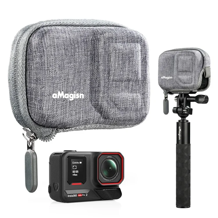 Estuche protector duro de EVA AMAGISN para Insta360 Ace Pro 2 / Ace Pro / bolsa de almacenamiento de la cámara Ace