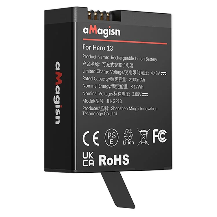 Batterie rechargeable Enduro 2100mAh Li-Ion basse température pour GoPro Hero 13