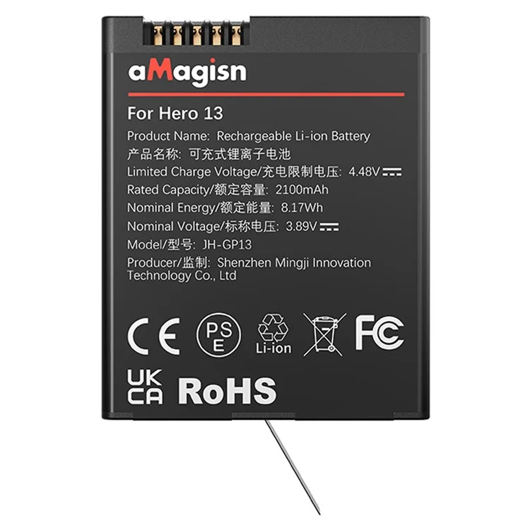 Batterie rechargeable Enduro 2100mAh Li-Ion basse température pour GoPro Hero 13