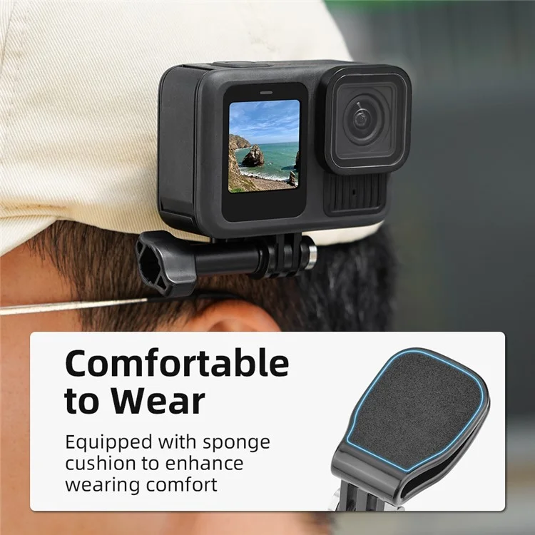 Крепление для шляпы для Insta360 GO 3S / 3 Action Camera, изготовленное из ABS+PC, зажим для колпачка держателя