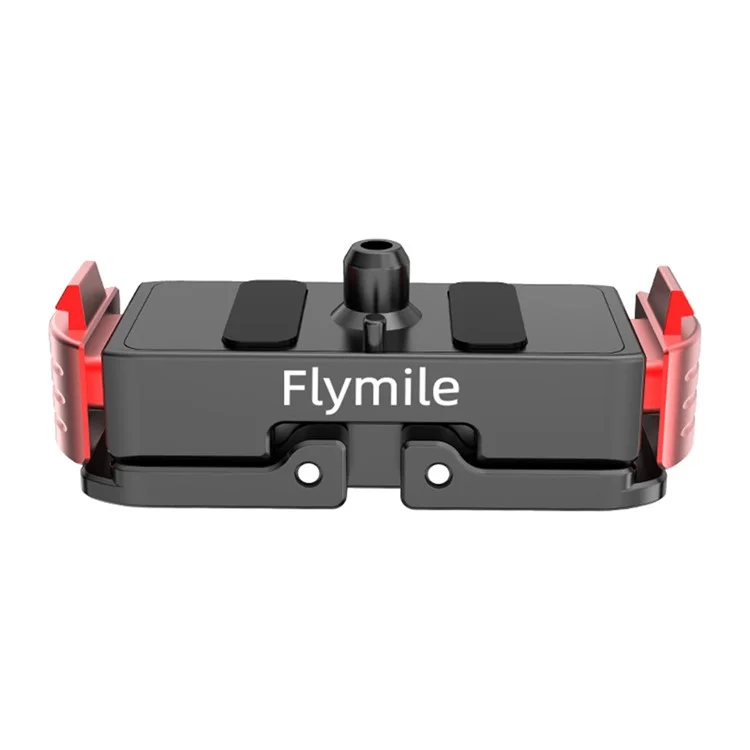 FLYMILE Pour GoPro Hero 13 / 12 / 11 / 10 / 9 Base de déverrouillage rapide en métal / Cadre de protection en aluminium / Support d'accessoires extensible