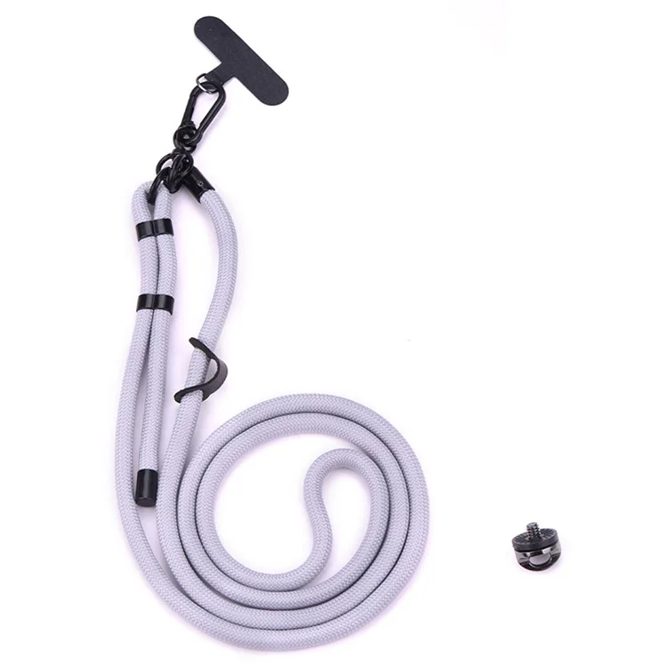 BRDRC Für DJI Osmo Pocket 3 Kamera Lanyard Polyester verstellbarer Umhängegurt - Grau