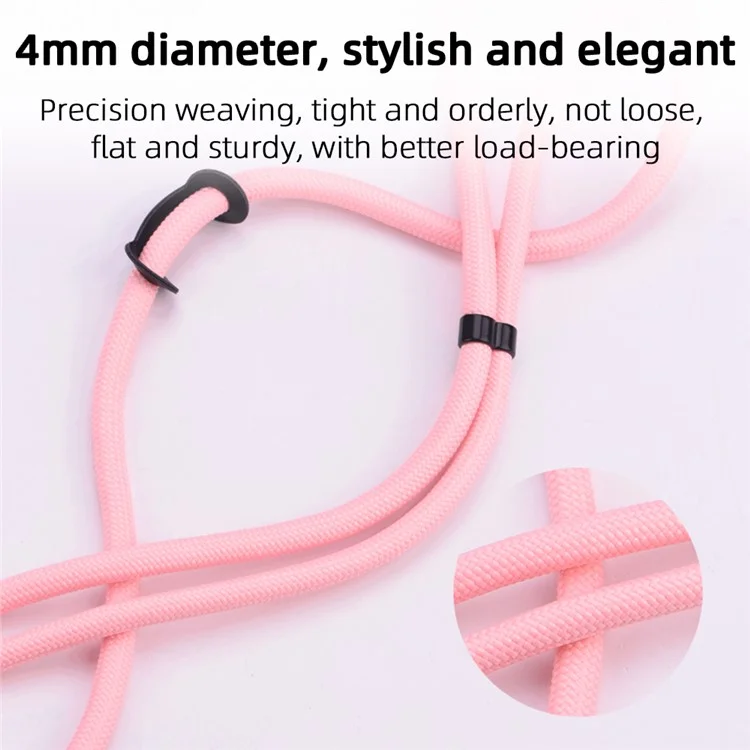 BRDRC Für DJI Osmo Pocket 3 Kamera Lanyard Polyester verstellbarer Umhängegurt - Grau