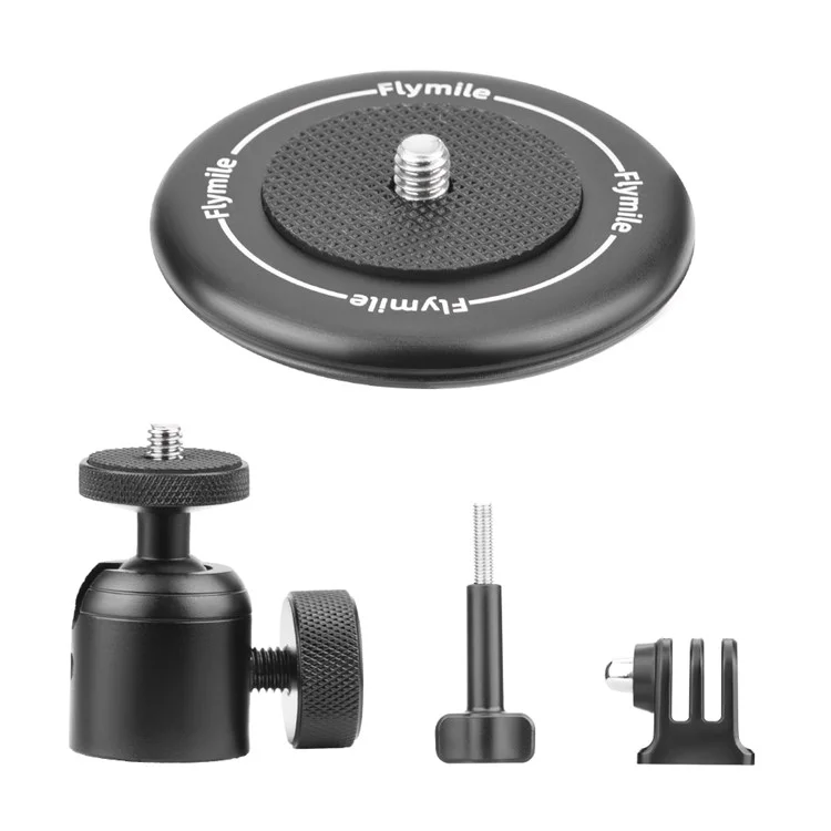 FLYMILE Magnetic Camera Mount Kit for Sports Camera Adapter Base Camera Accessories