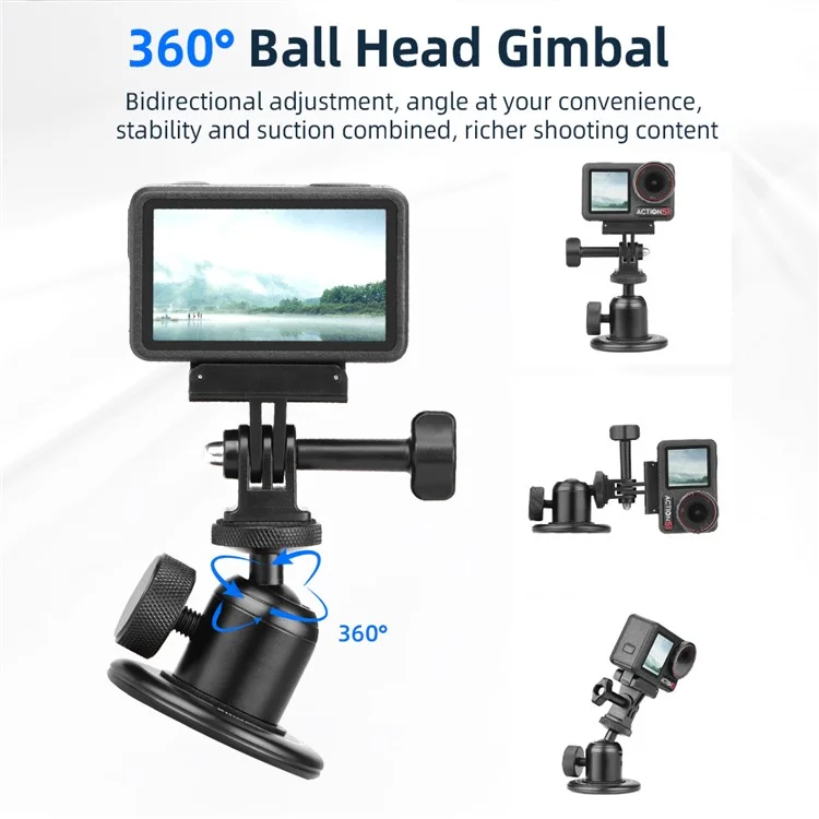 FLYMILE Magnetic Camera Mount Kit for Sports Camera Adapter Base Camera Accessories