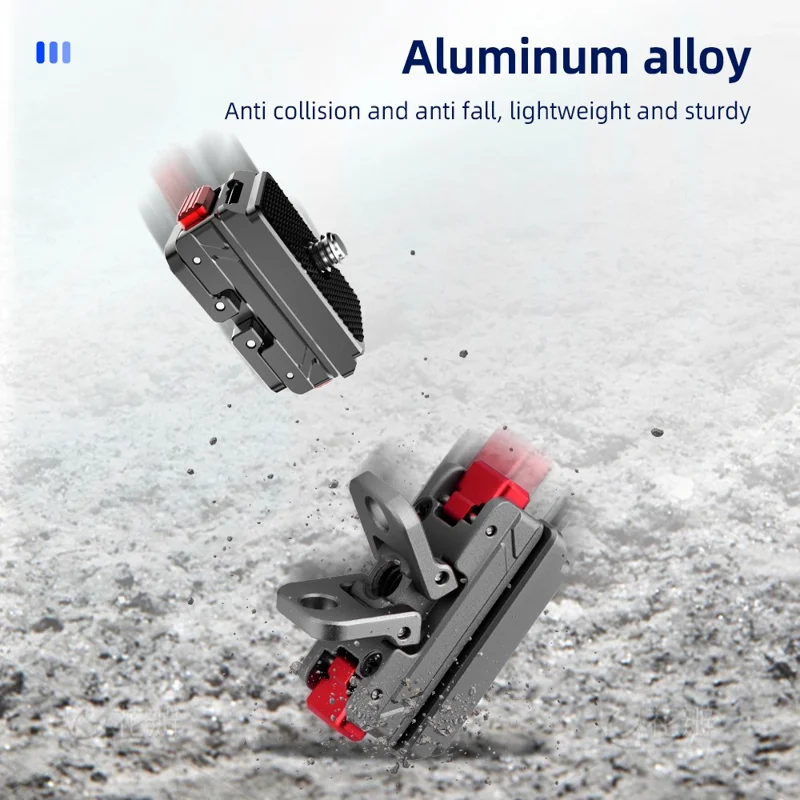 FLYMILE Metal Mount Kit for Insta360 Ace / Ace Pro / Ace Pro 2 / X4 / X3 / X2 Quick Release Adapter Base