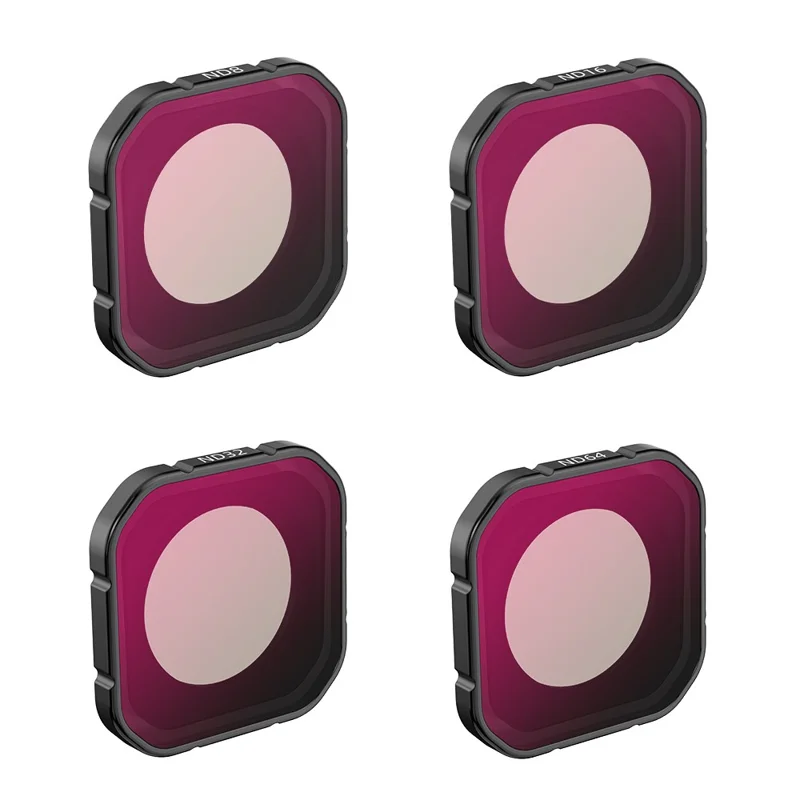 FLYMILE 4Pcs Filter Set for Insta360 Ace Pro 2 ND8 / 16 / 32 / 64 Optical Glass Filters