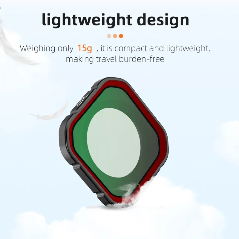 FLYMILE 4Pcs Filter Set for Insta360 Ace Pro 2 ND8 / 16 / 32 / 64 Optical Glass Filters