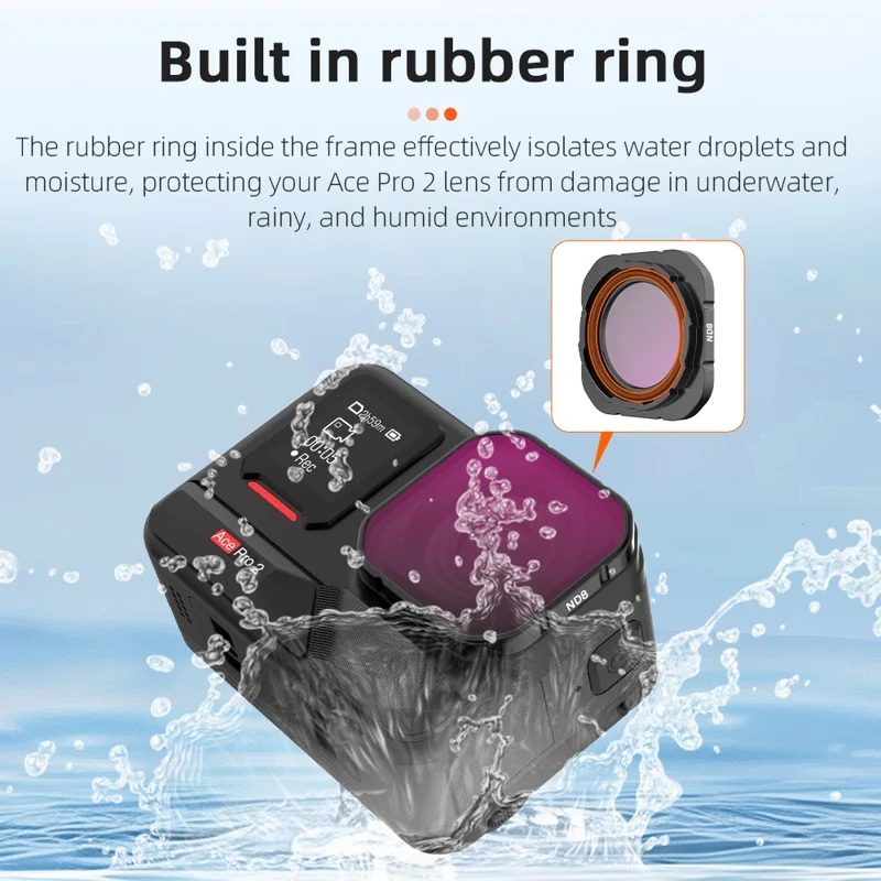 4Pcs Filter Set for Insta360 Ace Pro 2 CPL ND8 ND16 ND32 Camera Filters