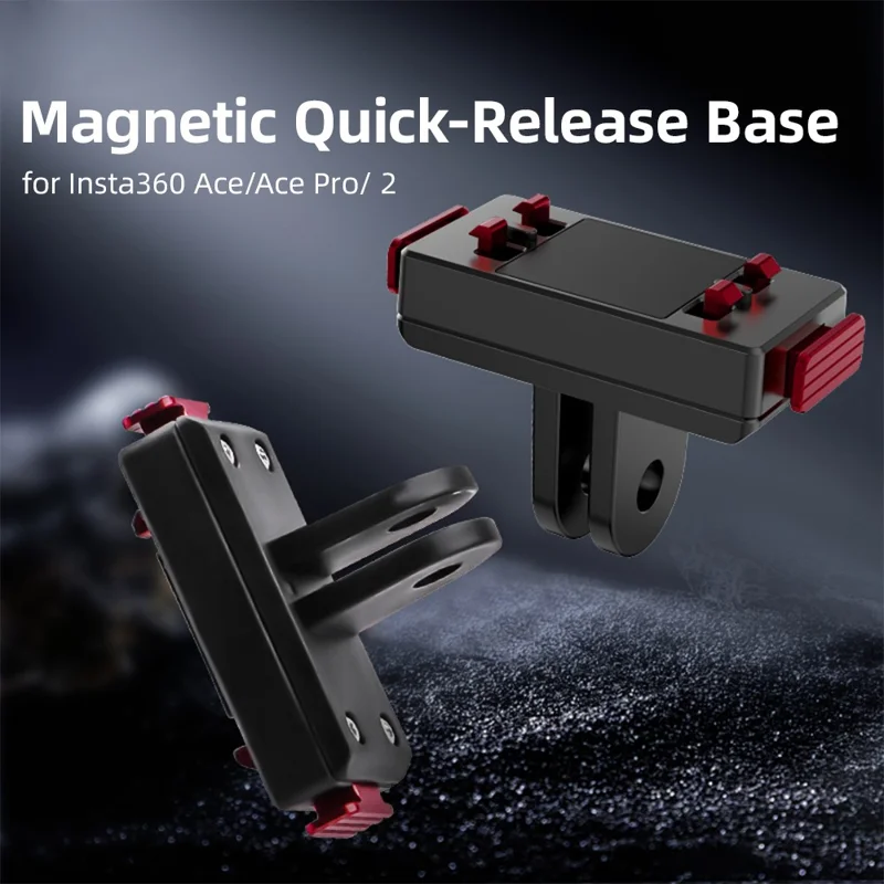 FLYMILE Magnetic Mount for Insta360 Ace Pro 2 / Ace Prp / Ace Quick Release Camera Adapter Base