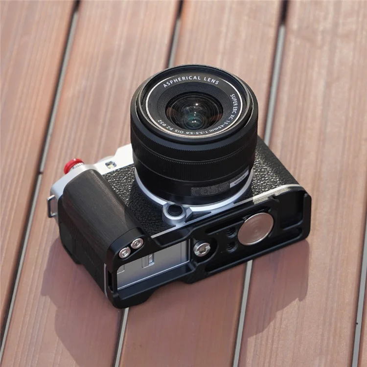 FLYMILE For Fujifilm X-M5 L-Shaped Grip Quick Release Plate Camera Bracket - Black