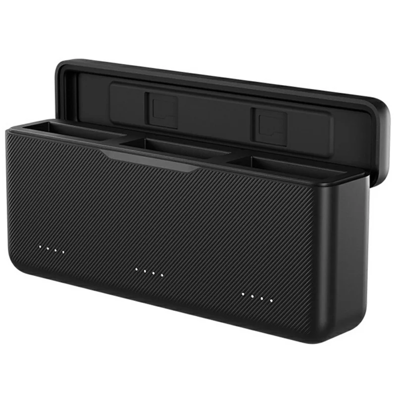 TELESIN S0-BCG-02-TDJ DJI Fast Charging Box For Osmo Action 5 Pro / Action 4 / Action 3 , Battery Charging Case with TF Card Storage