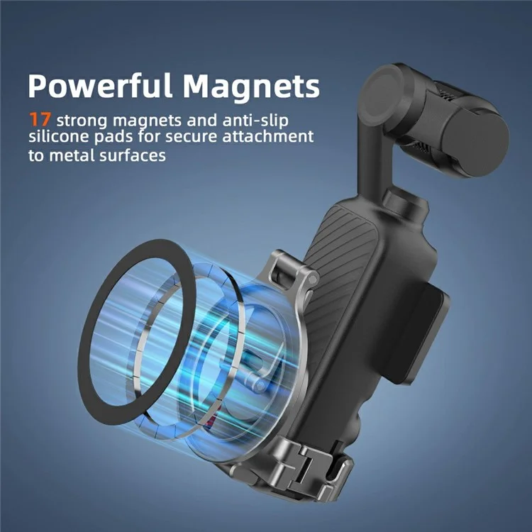 Suporte de Teleprompter BRDRC para DJI Osmo Pocket 3 Adaptador de Montagem Magnética para Câmera