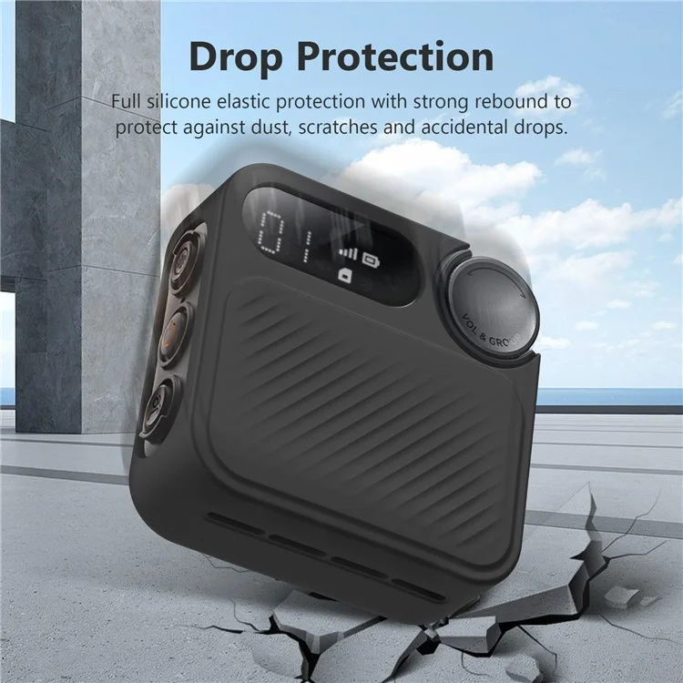 For Xiaomi Sport Walkie Talkie Protective Case Anti Drop Scratch Resistant Silicone Cover, Black