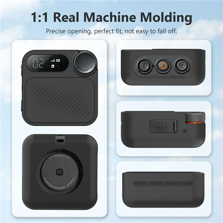 For Xiaomi Sport Walkie Talkie Protective Case Anti Drop Scratch Resistant Silicone Cover, Black