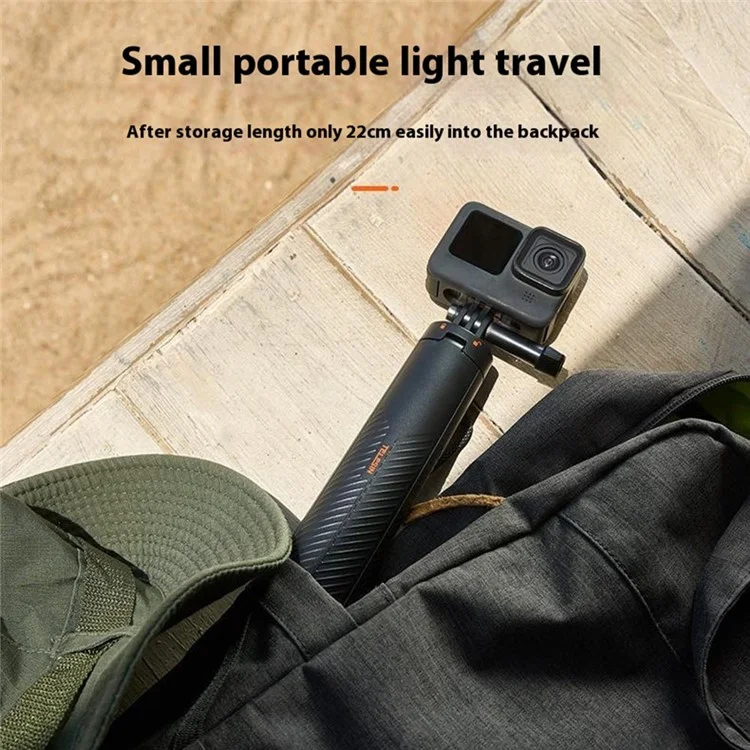 TELESIN S1-TSS-02 30m Underwater Buoyancy Rod Extendable Selfie Stick Tripod for Sports Camera Handheld Grip