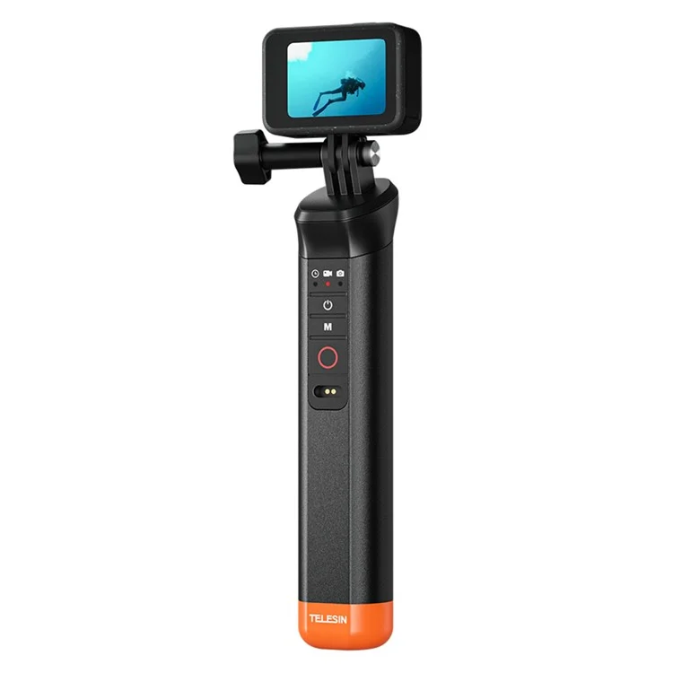 TELESIN S4-FHG-01-TGP Для GoPro Hero 12 / 11 / 10 / 9 / 8 Плавающая Bluetooth-совместимая подводная палка с дистанционным управлением