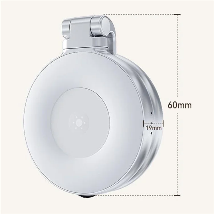 TELESIN S5-BGD-01 Magnetisches Handy Beauty Fill Light Selfie-Spiegel Drehbares Taschenlicht