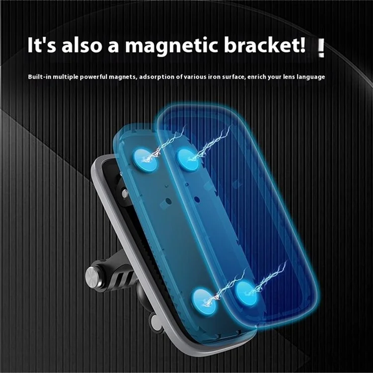 TELESIN GP-JFM-009 Magnetischer Kugelkopf-Rucksack-Clip Kamera-Halterungsadapter