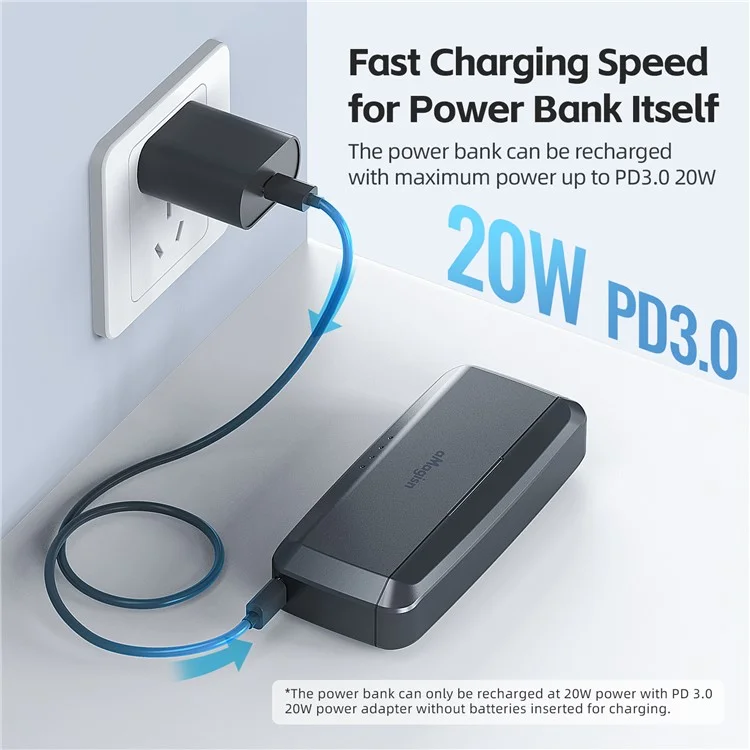 AMAGISN Per GoPro Hero 13 Power Bank a Ricarica Rapida 7710mAh Caricabatterie per Fotocamera Accessorio