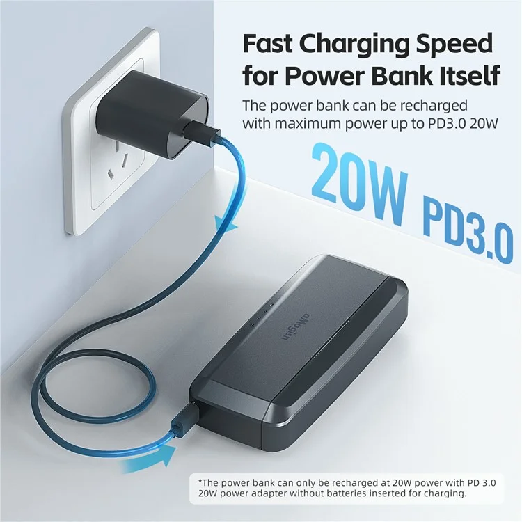 AMAGISN For DJI Osmo Action 5 Pro Fast Charging Power Bank 7710mAh Camera Battery Charger Accessory