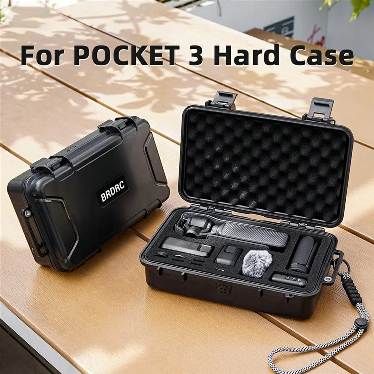 BRDRC Carrying Case for DJI Osmo Pocket 3 Portable Waterproof Hard Storage Bag