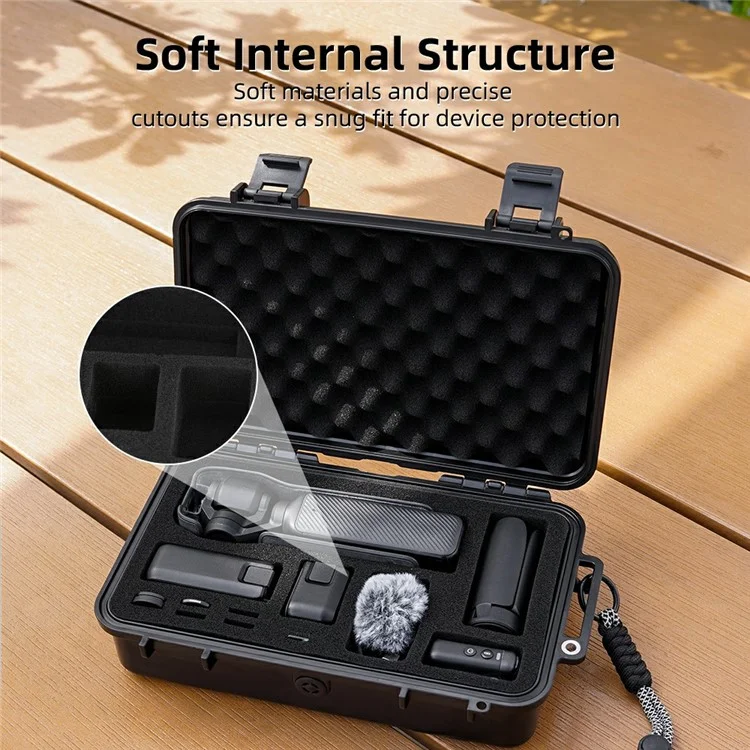 BRDRC Carrying Case for DJI Osmo Pocket 3 Portable Waterproof Hard Storage Bag