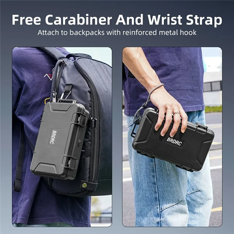 BRDRC Carrying Case for DJI Osmo Pocket 3 Portable Waterproof Hard Storage Bag