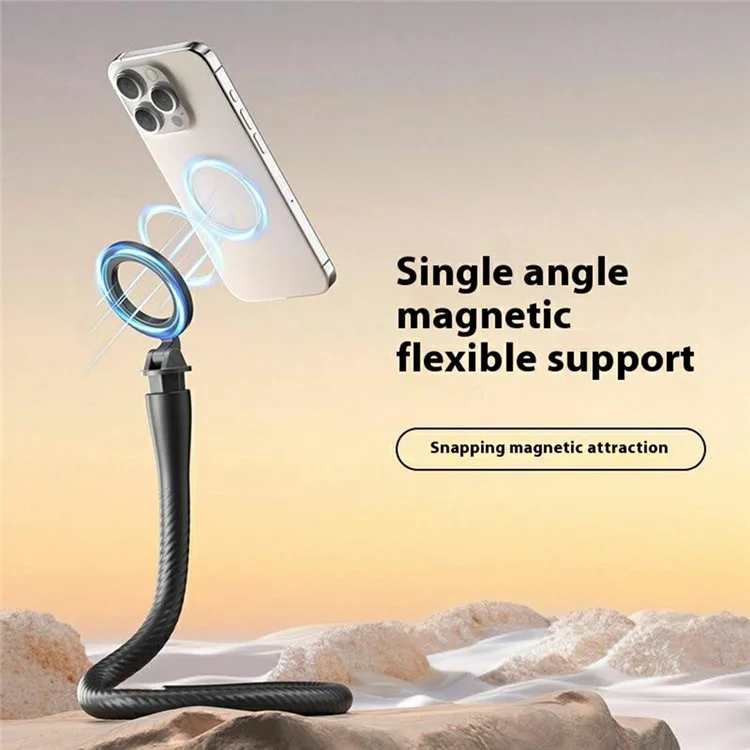 Support de téléphone TELESIN P3-FM-01 Support magnétique flexible Monopode Support de fixation Libération rapide Support de téléphone portable - Noir