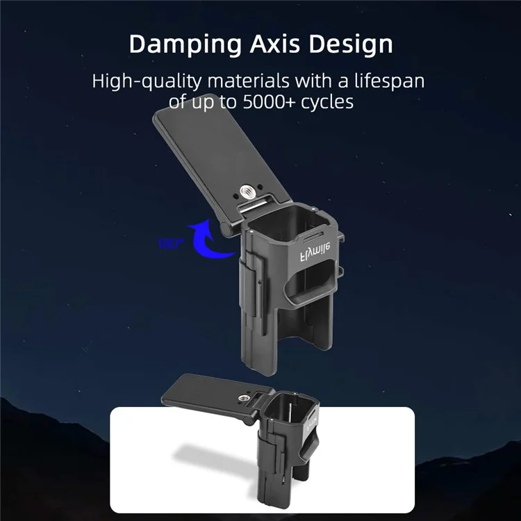 FLYMILE For DJI Osmo Pocket 3 Vlogging Camera Damping Axis Magnetic Bracket with Ergonomic Handle