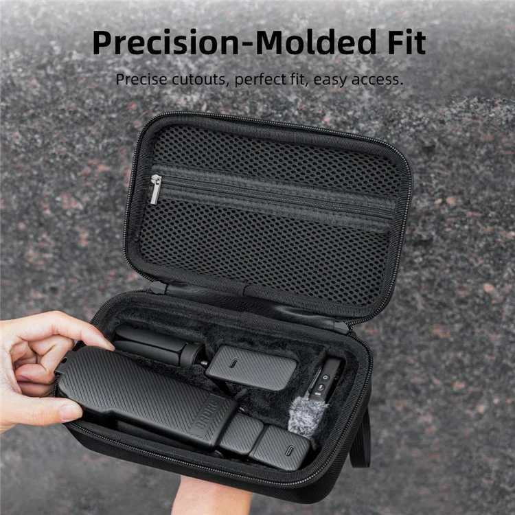 BRDRC For DJI Osmo Pocket 3 Vlogging Camera Storage Bag Hard Shell Waterproof Nylon Carrying Case