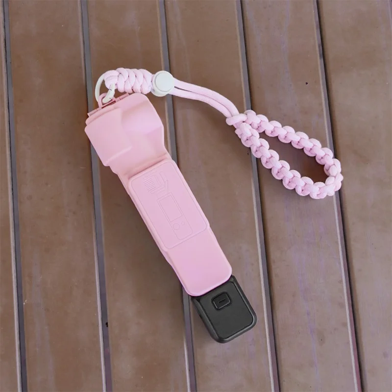 BRDRC For DJI Osmo Pocket 3 Wrist Strap Action Camera Anti-Lost Hand Strap - Pink