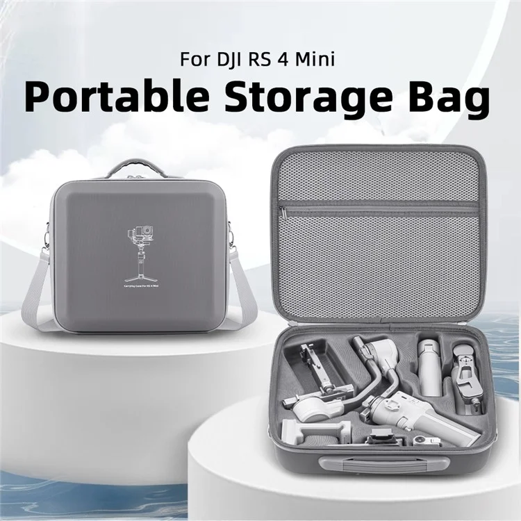 Bolsa de Armazenamento BRDRC para Estabilizador DJI RS 4 Mini, Portátil e à Prova de Choque, com Bolsos de Rede