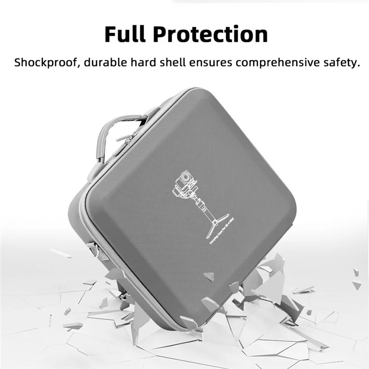 Bolsa de Armazenamento BRDRC para Estabilizador DJI RS 4 Mini, Portátil e à Prova de Choque, com Bolsos de Rede