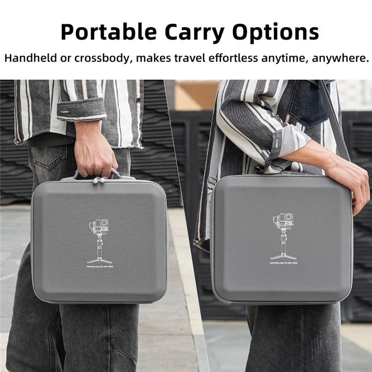Bolsa de Armazenamento BRDRC para Estabilizador DJI RS 4 Mini, Portátil e à Prova de Choque, com Bolsos de Rede