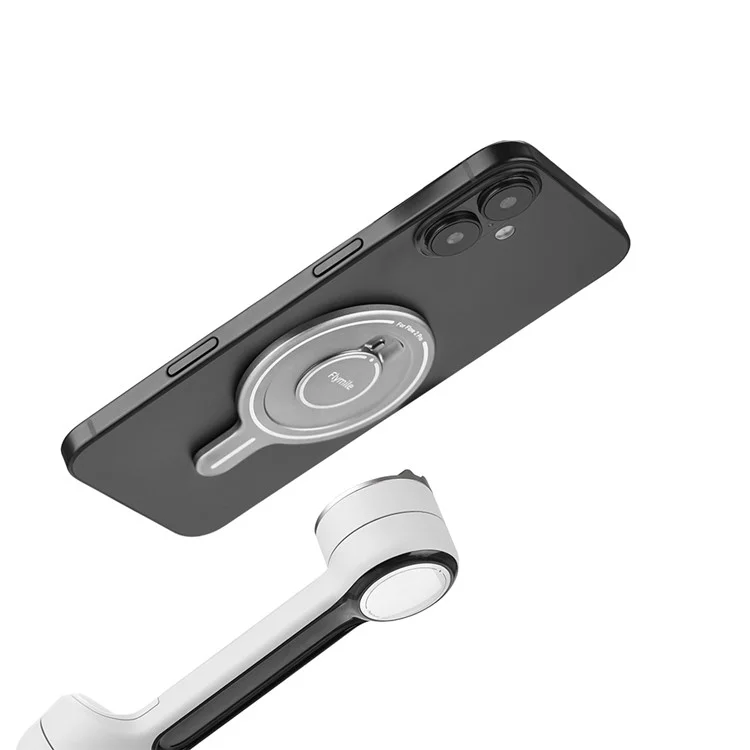 BRDRC Flymile Pour Insta360 Flow 2 Pro Module Adaptateur Magnétique de Cardan en Alliage d'Aluminium Support Stabilisateur Fin