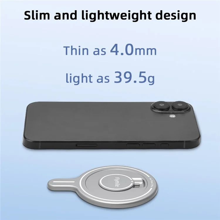 BRDRC Flymile Pour Insta360 Flow 2 Pro Module Adaptateur Magnétique de Cardan en Alliage d'Aluminium Support Stabilisateur Fin