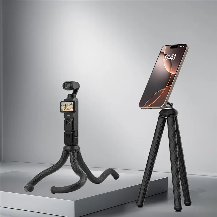 FLYMILE Magnetic Holder Flexible Octopus Tripod with 1 / 4 Interface for Sports Camera  /  Mobile Phone