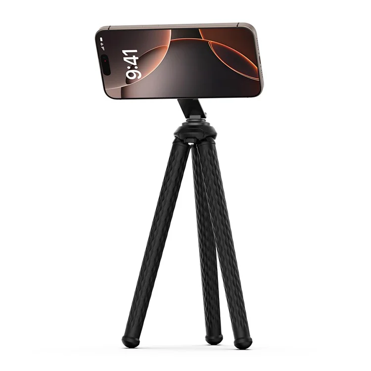 FLYMILE Magnetic Holder Flexible Octopus Tripod with 1 / 4 Interface for Sports Camera  /  Mobile Phone