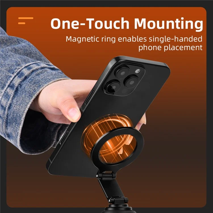 FLYMILE Magnetic Holder Flexible Octopus Tripod with 1 / 4 Interface for Sports Camera  /  Mobile Phone