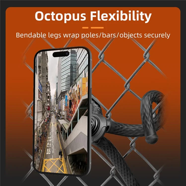 FLYMILE Magnetic Holder Flexible Octopus Tripod with 1 / 4 Interface for Sports Camera  /  Mobile Phone